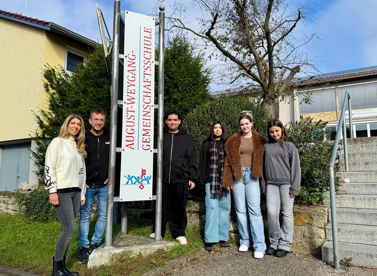 Schülersprecher und Vertrauenslehrer der August-Weygang-Gemeinschaftsschule Öhringen 2025/26